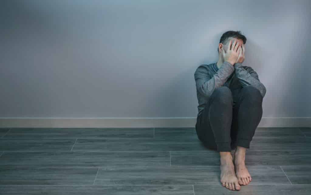 Person experiencing emotional distress seeking treatment